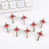 Pack of 10 Colorful Enamel Crosses and Heart Shape Pin for Fashion Accessory Styling Clothing Accessories