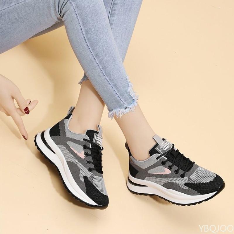 Fashion Spring summer new sports fashion mesh breathable casual shoes simple comfortable anti slip wear-resistant women's shoes