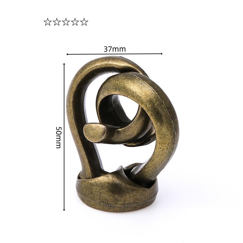 Kid Educational Puzzle Toy Luban Lock Alloy Logic Puzzle Chinese Play Classical