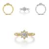 Sweet Womens Fashion Goldplated Elegant Crystal Rhinestone Wedding Ring