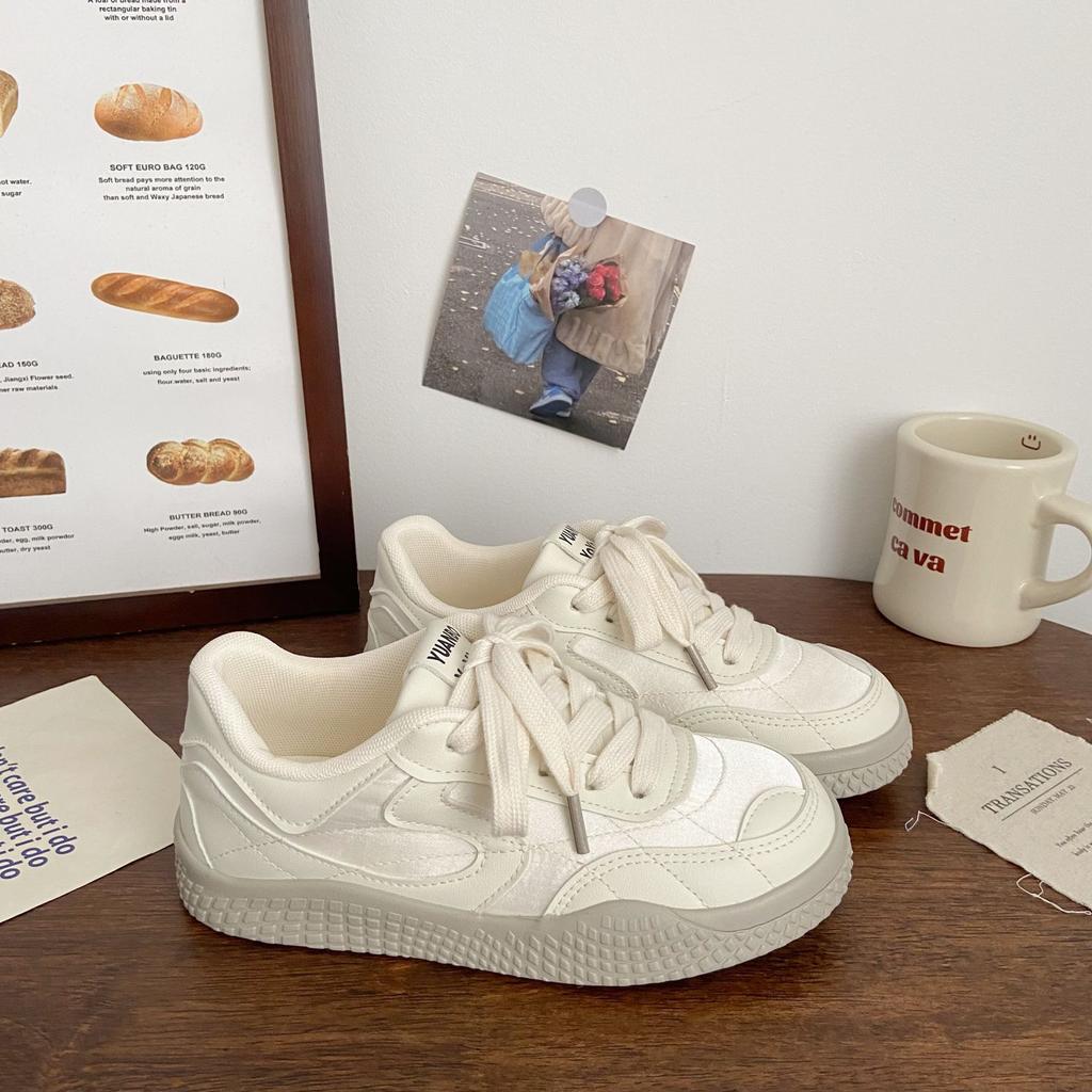Versatile casual little white shoes women's 2025 new spring and autumn new breathable soft-soled students cute casual board shoes