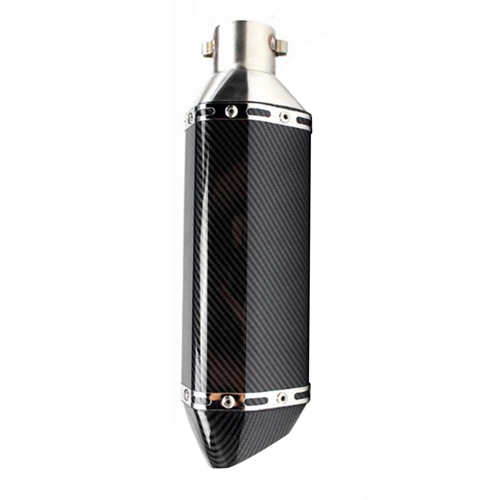 Motorcycle Rear Exhaust Pipe Stainless Steel Rust Proof High Temperature Resistant Fit for 51mm Pipe
