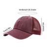 Unisex Washed Cotton Baseball Cap Vintage Solid Color Adjustable Casual Mesh Truck Caps Men Women Summer Outdoor Streetwear Hat