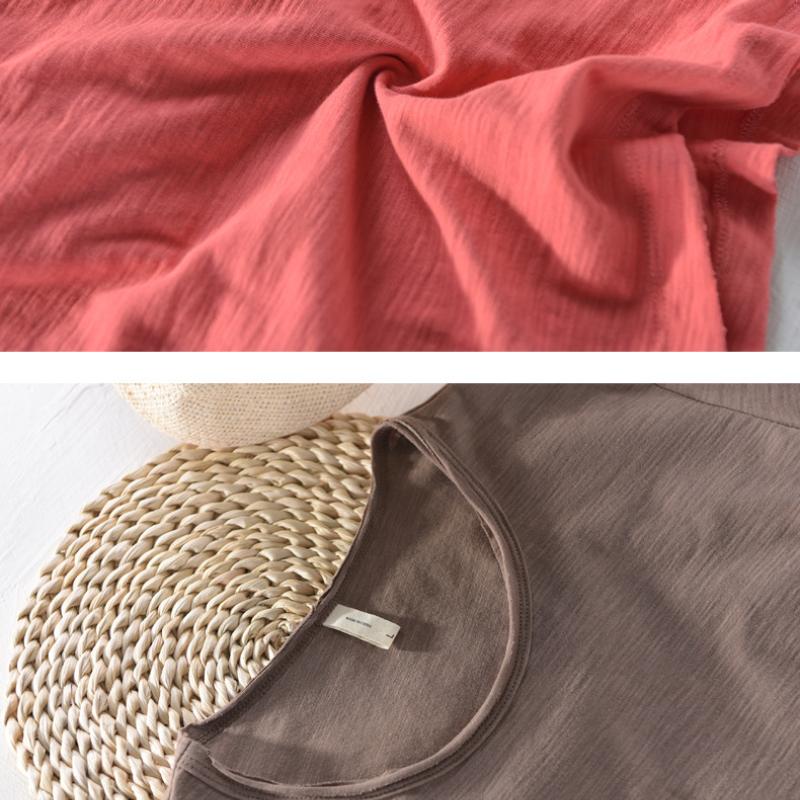 Basic Men's Cotton T-shirt Summer Tees Men Solid Color Short Sleeve Round Neck Tshirt Simple Style Tops&t-shirts