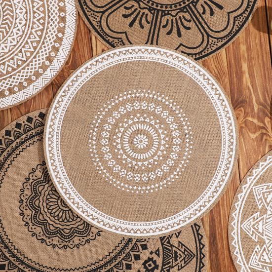Placemat Reusable Heat Insulating Heat Resistant Table Mats Wear-Resistant Stain-Proof Protection for Home