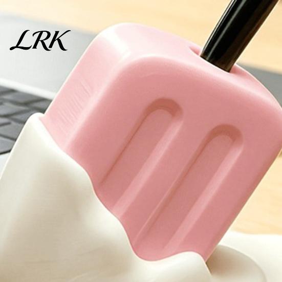 Unique Desk Decor Cute Melting Popsicle Pen Holder, Decorative Stationery Organizer, Desktop Ornament Durable PLA Container for Office And School