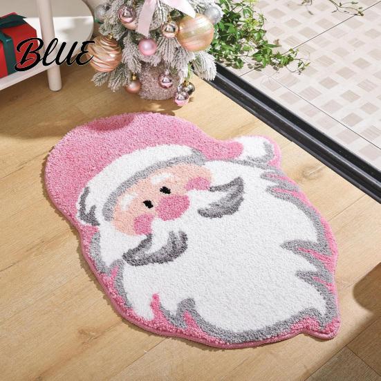 Cloud-like Comfort Floor Absorbent Anti-slip Snowman Non-Slip Xmas Tree Mat Christmas Bathroom Rug Washable Santa