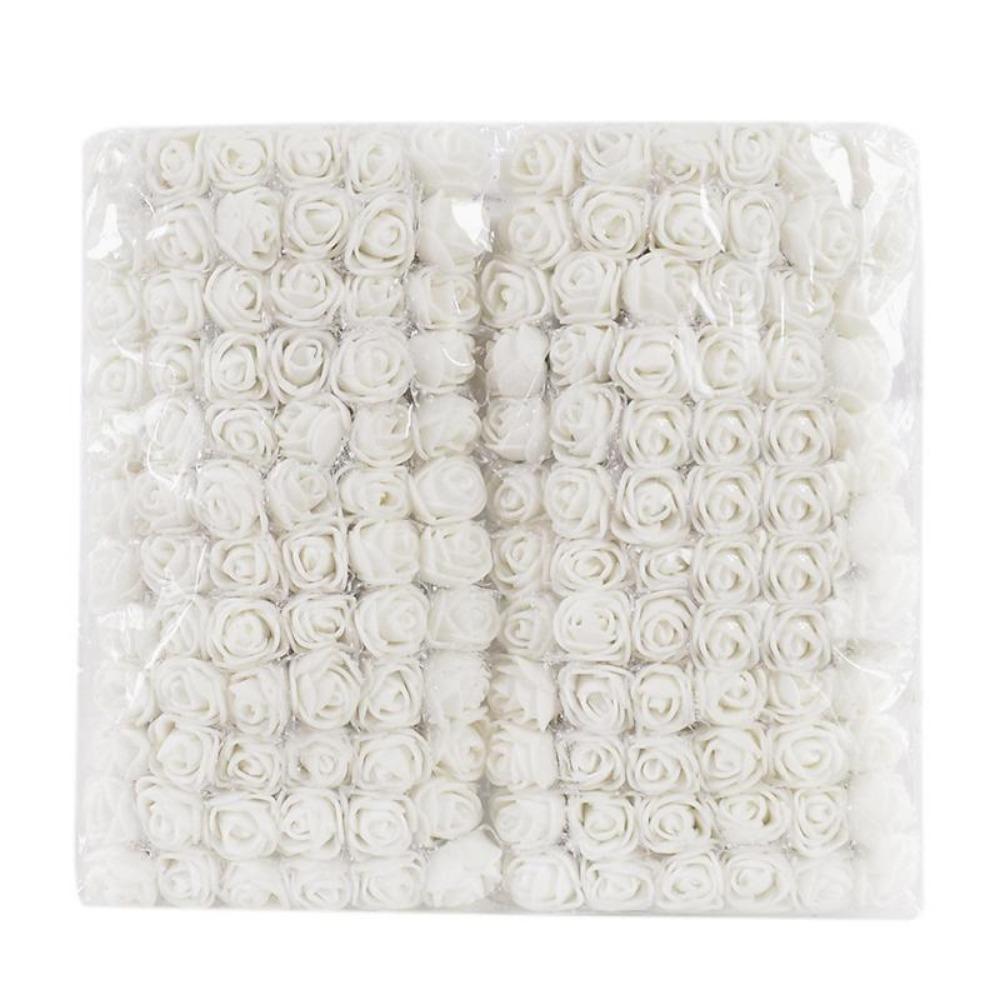 144/288 Stück Mini Spitze Rosenblume Kunstblume Kleine Schaumrosenblütenköpfe Hochzeitsdekoration DIY Bastelstraußzubehör