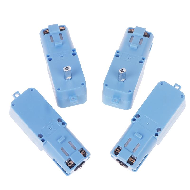 Dc 3V-6V 1:90 Blue Gear Motor All Metal/Half Metal Single Axis Gear Motor Robot Intelligent Vehicle Speed Reducer Tt Motor