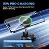HONNOBE A14 Magnetic Wireless Charging Phone Mount Vacuum Suction 15W Fast Charger Phone Stand For Dashboard Windshield
