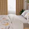 ZARIA Bedding Set 160x200 Cm - Satin Cotton, Delicate Floral Pattern