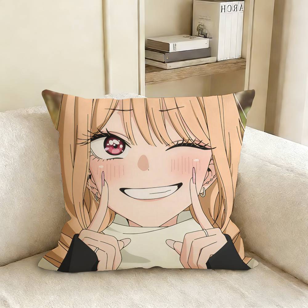 

My DDress Up DDarling Marin Kitagawa Various Sizes Square Pillow Case For Car Home Bedchamber Decor 30X30cm