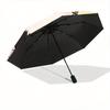 1pc Love Cat Design Durable Cartoon Folding Umbrella, Portable 3-Fold Compact Umbrella for Men and Women, Suitable for Travel or Daily Use.C063