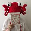 Knitted Hat Crab Claw for Girls Y2K-GIRL Hat Crocheted Claw Slouchy Designs