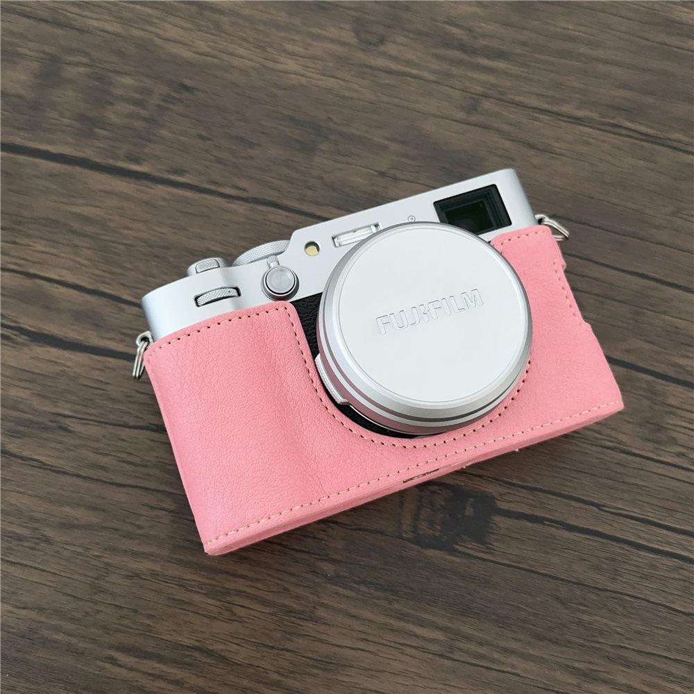 

Получехол из искусственной кожи для камеры Fujifilm X100VI Fuji X100 VI, с отверстием для аккумулятора, нижняя крышка