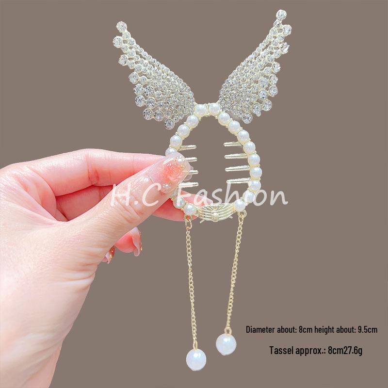 Elegant Lily of the Valley Tassel Hairpin: Timeless Updo Clip for a Refined Look