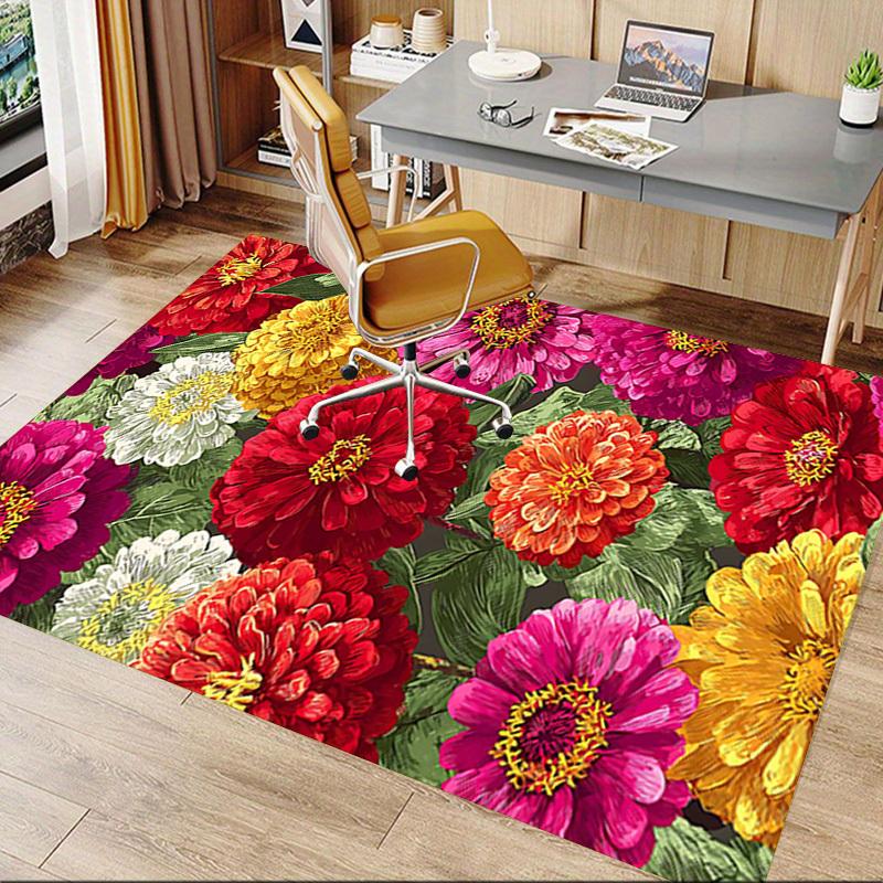 1PC Floral Pattern Extra Large Non-Slip Floor carpet, Office, family, bedroom, Studio - Large Area RugJ0340