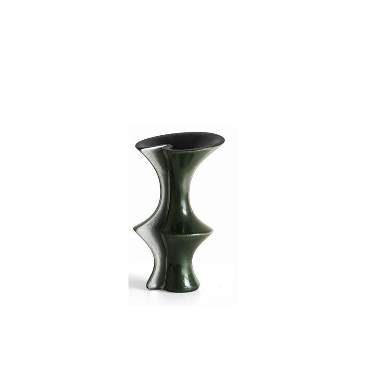 

Handmade Vases in Vintage Style Ornaments Slub Design Home Living Room Flower Decoration Furniture Figurines Display Vases