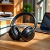 WH100 Bluetooth Earphones - Noise Cancelling Over-Ear Headphones with Music Playback