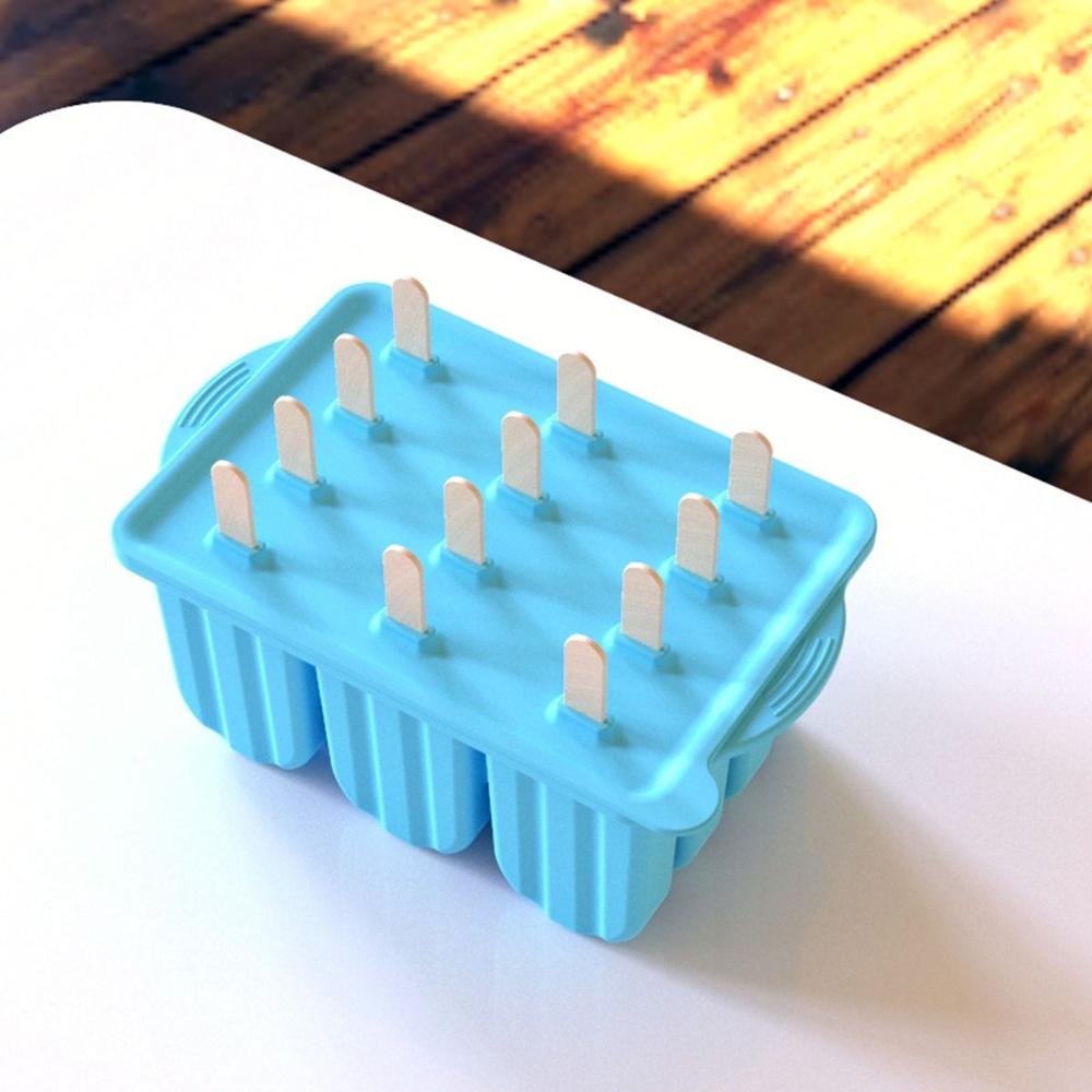 Silicone Reusable Easy to Release Popsicle Mold Ice Making Tool Ice Cream Mould Ice Pop Maker
