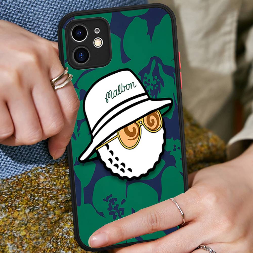 

G-Golf Style Design-M-Malbons Phone Cases For IPhone 16 15 14 Plus 13 12 11 Pro Max Matte Oft Bumper Phone Cover iphone 12pro max