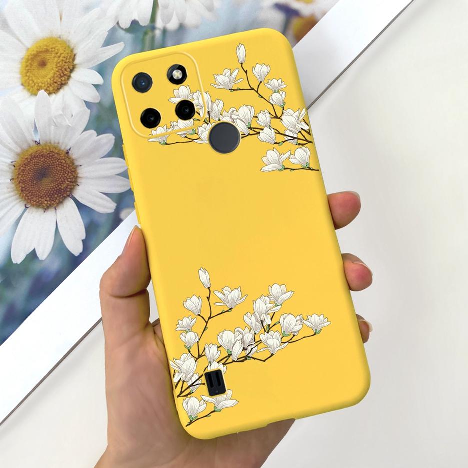 For Realme C21Y Case Realme C25Y Stylish Candy Painted Cover Soft Silicone Phone Case For Realme C21 C 21 Y C25Y RealmeC21 Shell