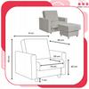Alicja Reclining Armchair with Sleeping Footrest and Storage Family Meble