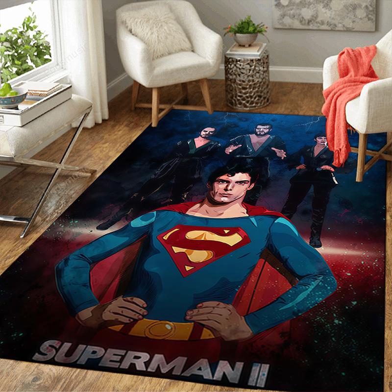 Super Hero Movie Style Area Rug Non-Slip Washable Mat for Home Bedroom Living Room Decor