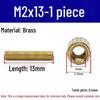 Brass M2 Round Double-Pass Knurled Copper Pillar Screw for Camera Security
