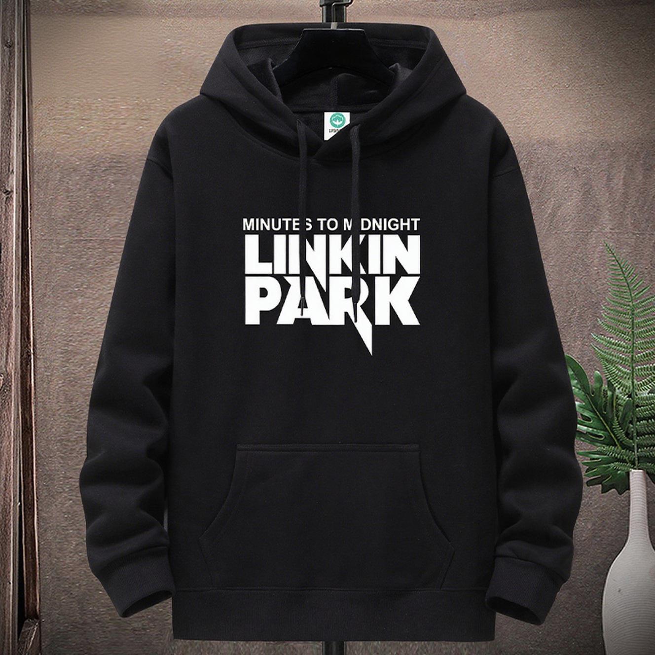 

Men s New American Street Style Hoodie with Letter Print - Autumn/Winter Casual Outerwear Sweatshirt XL