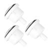3pcs Bathtub Air Jet Plastic Bathtub Air Bubble Nozzle with 9 Holes for Spa Pool Accessory