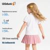 QQ DUCK Girls' Tulip Doll Collar Short Sleeve Polo T-shirt