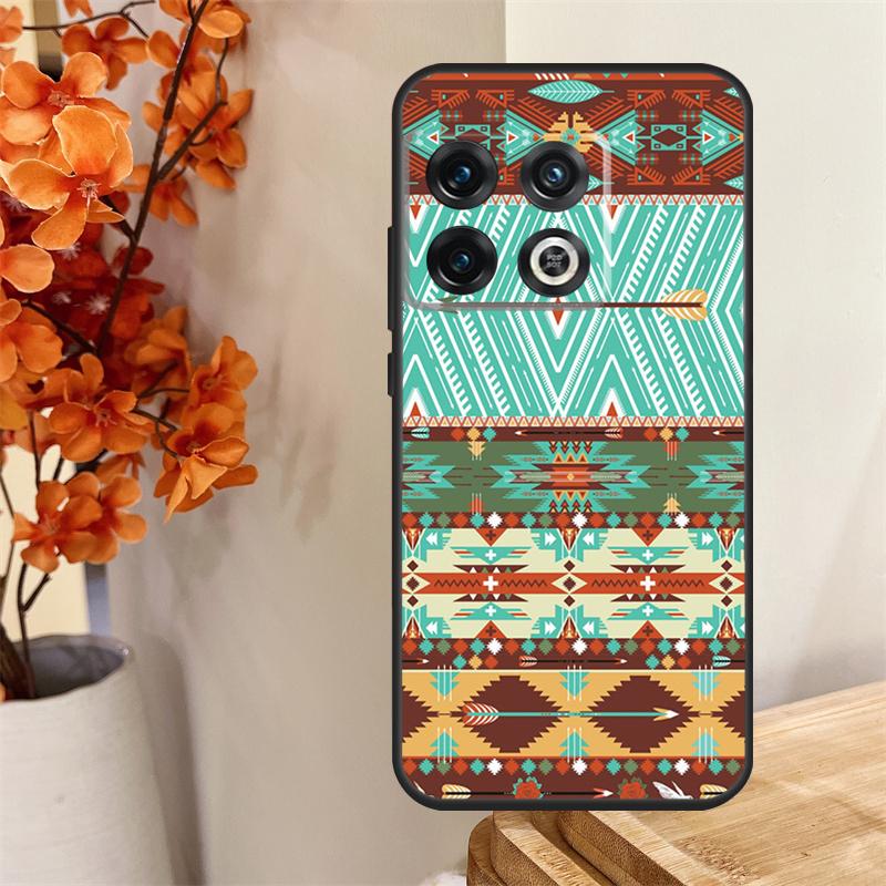 Native seamless tribal Boho Funda For OnePlus 13 13R 12 12R 11 10 Pro 8T 10T OnePlus Nord 4 CE 2 3 Lite N30 N20 N10 Case