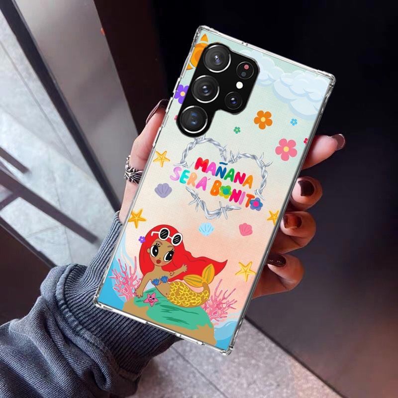 Karolg M-Manana Sera B-Bonito Phone Case For Samsung Galaxy S26 S25 Edge S24 S23 Ultra S22 Plus S21 S20 FE Soft TPU Back Cover F