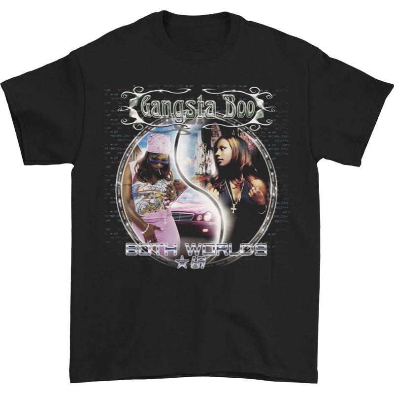

Gangsta Boo Rapper T Shirt Black All Sizes S To 5Xl - Men s Summer Cotton Graphic Tee S разноцветный