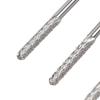 3pcs Nail Tungsten Steel Drill Bits Set Manicure Grinding Heads 2 In 1 Dual Head Nail Drill Bits for Home Nail Salon