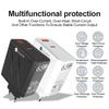 PD65W Universal Charger - CE, ROHS, FCC Certified, With Type-C QC3.0, Supports Australian, British, European, and American Standards, A+C Port.