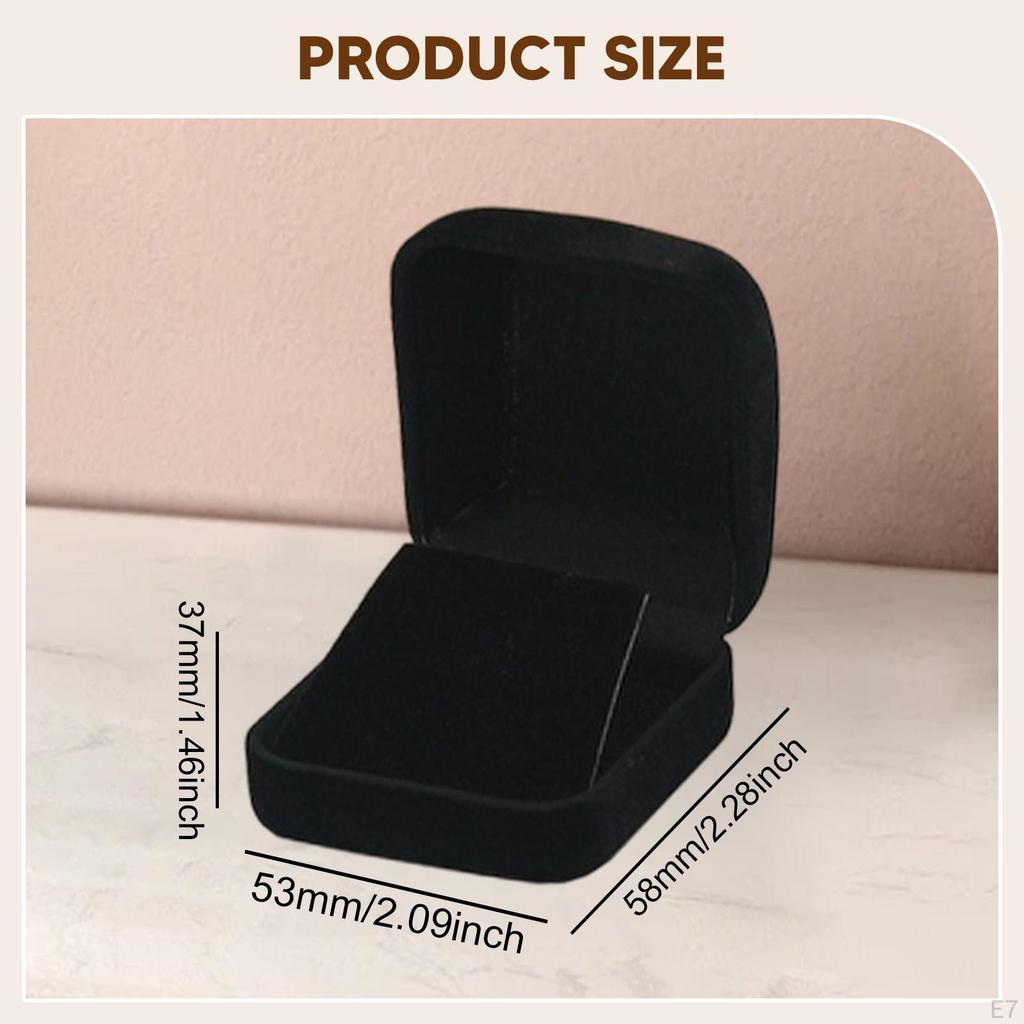 Velvet Display Box Brooch Storage Jewelry Organizer Lapel Pin Case for Brooches