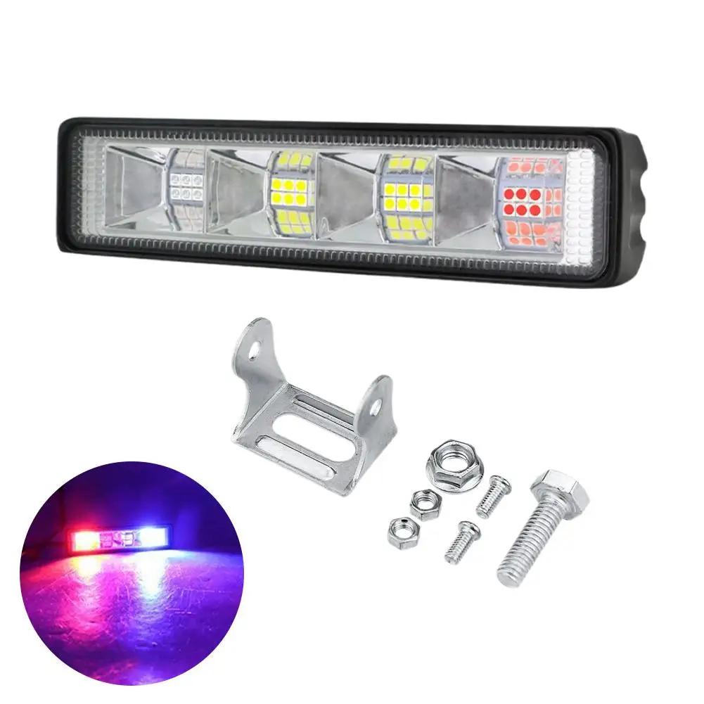 

72W 24 LED Car Work Light Bar Worklight Bar Excavator 12-30V Led Combo Beam for Offroad SUV ATV Tractor Boat Trucks M2Z0