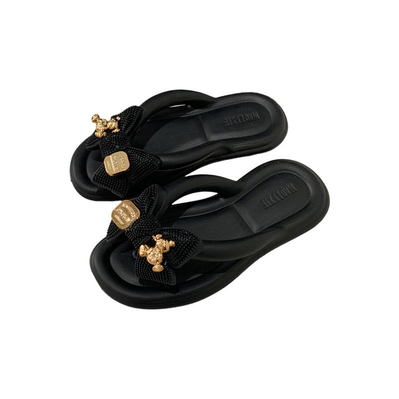 Sandals Fairy Fairy New Summer Toe Cool Slippers Flat Bottom Wear Fashion Beach Slippers Ins Flip-flops