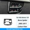 Carbon Fiber Gear Air Outlet Window Lift Steering Wheel Panel Suit Car Interior Accessories Sticker For Alfa Romeo 159 2005-2023