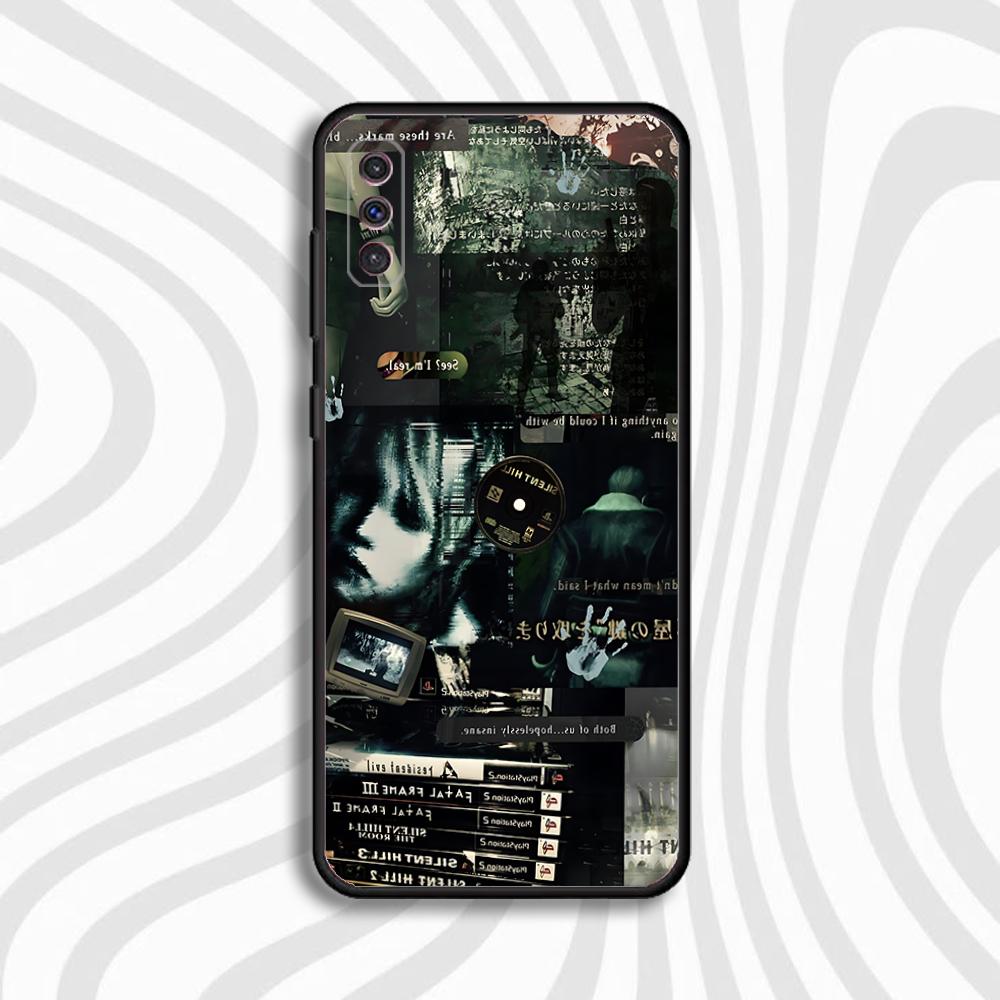 S-Silent Horror Hill Game Phone Case For Samsung S 25,24,23,22,30,21,10,9,Ultra,Plus,Lite,FE,4,5 G Black Soft Case