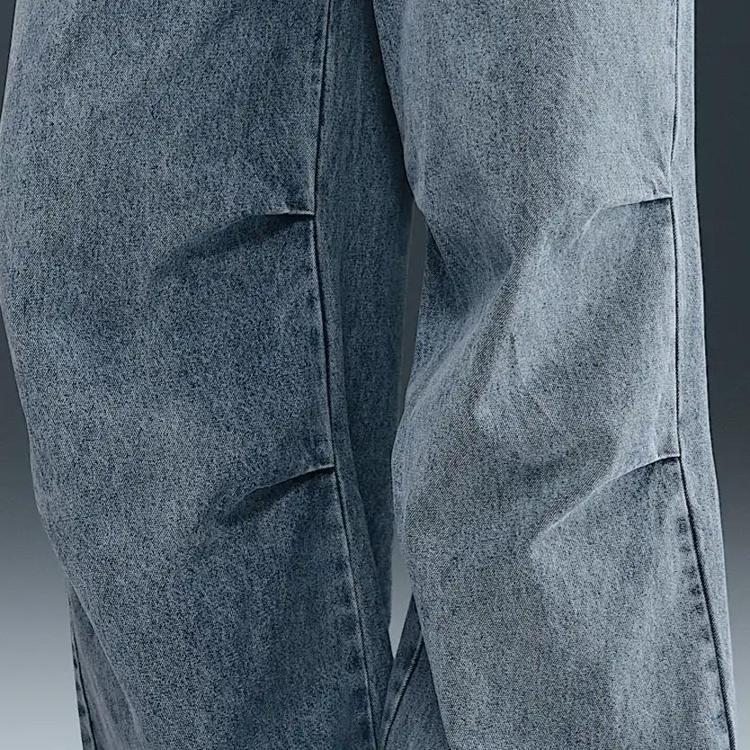 Nike Sportbekleidung Mode Lässig Vielseitig Einfarbig Jeans Damen Unterteile Blau IF0625-440