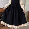 Spring Salt-style Milky Sweet Academy Overalls Dress - Women's Cute Two-piece Layering Set