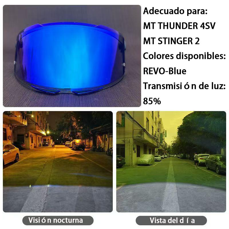 Helmet Visor for MT THUNDER 4 SV STINGER 2 Motorcycle helmet accessories Helmet replacement lenses Windproof and UV-proof