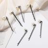 Gold-plated pearl hairpin new statement accessory one-lip clip bridal jewelry set feminine style