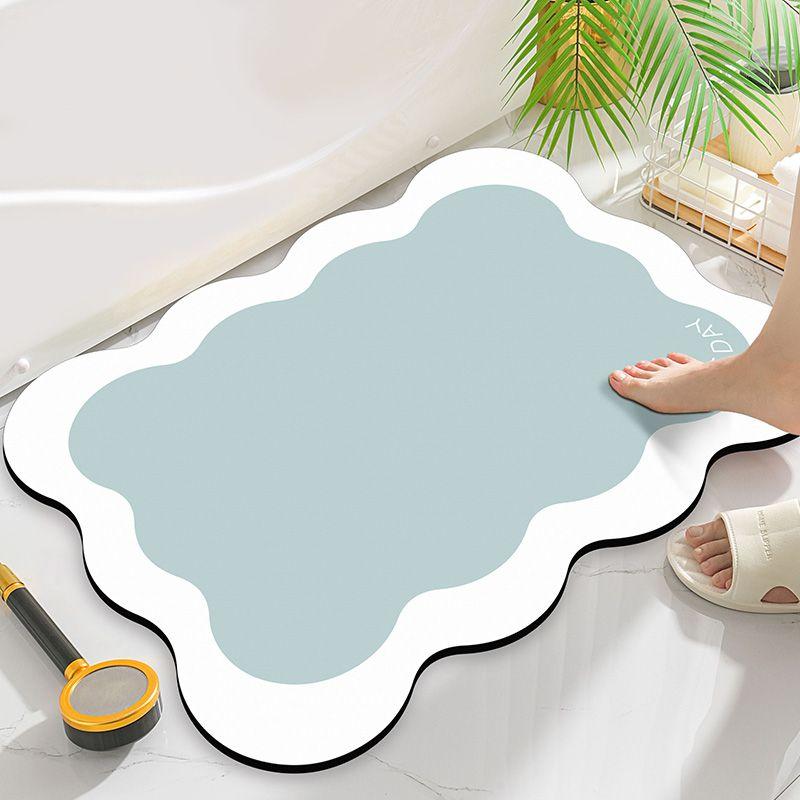 Bathroom diatom mud floor mat, toilet carpet, toilet door, toilet water-absorbing non-slip foot mat, entry door mat