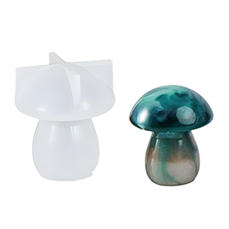 3D Mushroom Silicone Mold Mushroom Resin Mold Mushroom Epoxy Resin Casting Mold for DIY Soap Home Decors Scented Candle