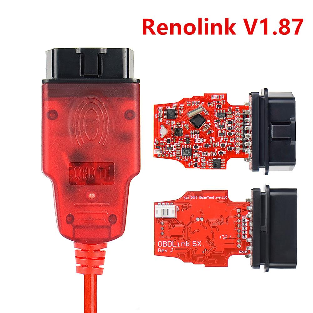 Renolink V1.99 V2.10 V1.94 V1.87Pro Renault Auto OBD2 Reset OBD 2 OBD2 Diagnostika Auta Auto Nástroj ECM UCH Klíč Programátor ECU Nástroj