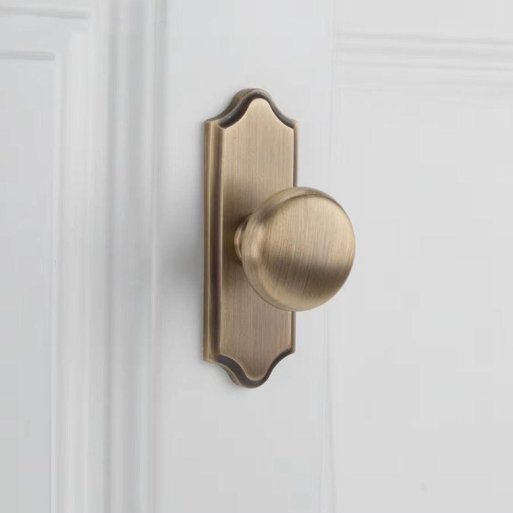 Nordic Brass Cabinet Pull Gold Round Cabinet Door Handle Retro Wardrobe Pulls  Kitchen Cupboard